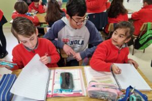 Padrinos y madrinas de matemáticas en el colegio Sagrado Corazón de Ronda